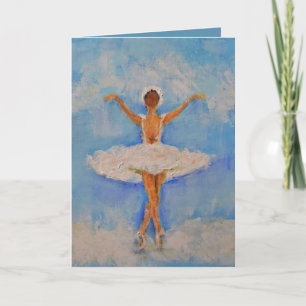 Ballerina blank card