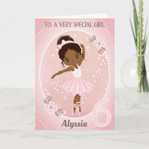 Ballerina Bonne Carte Anniversaire   Jeune fille d