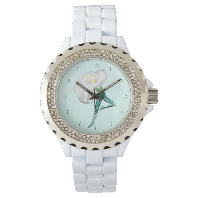 Ballerina Calla Lily Ballet Dancer Watch Gift (Front)