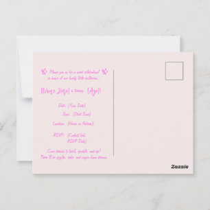 Ballerina Cappuccina Birthday Invitation – Customi Postcard