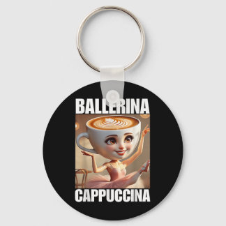 Ballerina Cappuccina - Italian Brainrot Meme Keychain