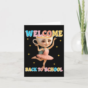 Ballerina Cappuccina Italian Brainrot Welcome Back Card