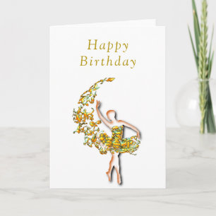 Ballerina Carte d'anniversaire Danseur de ballet f