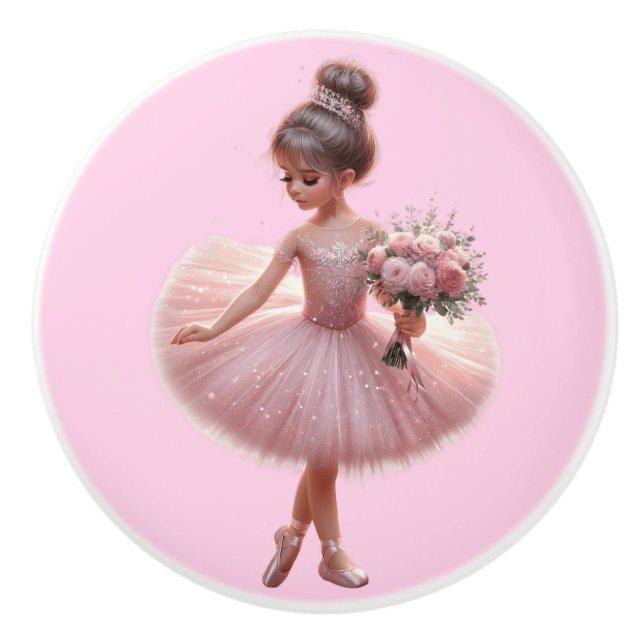 Ballerina Ceramic Knob (Front)