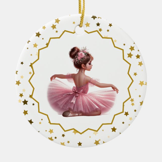 Ballerina Ceramic Ornament (Front)