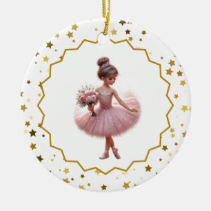Ballerina Ceramic Ornament