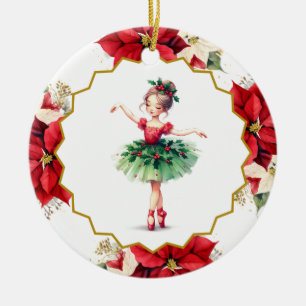 Ballerina Ceramic Ornament