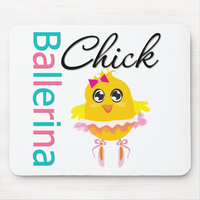 Ballerina Chick Mouse Pad (Front)