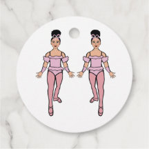 Ballerina Circle Favour Tags #2