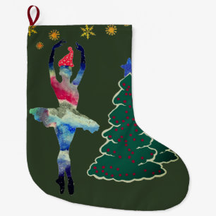 Ballerina Custom Christmas Stocking