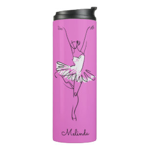 Ballerina custom name & colour tumbler