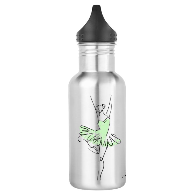 Ballerina custom name water bottles (Left)
