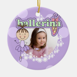 Ballerina Customized Photo Keepsake Ornament