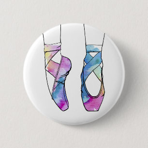 Ballerina Cute Ballet 2 Inch Round Button