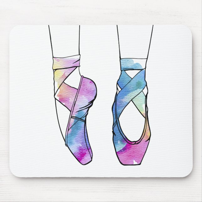 Ballerina Cute Ballet Mouse Pad (Front)