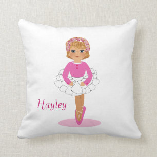 Ballerina Cute Girls Personalised Pillows