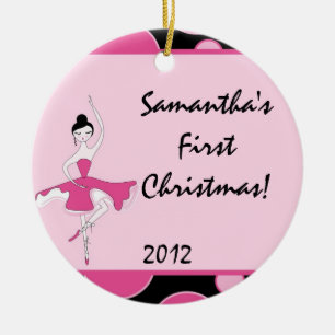 Ballerina Dance Ballet Personalized Name Ornament