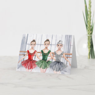Ballerina Dance Christmas Card