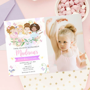 Ballerina Dance Twirl Ballet Tutu Birthday Party Invitation