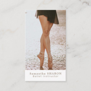 Ballerina Dancer, Ballet Dancing Instructor Business Card
