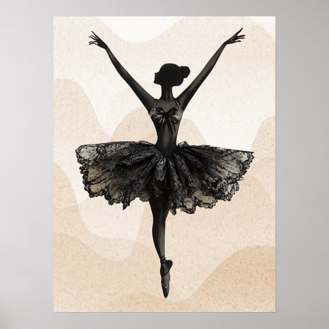 Ballerina Dancer Ballet Fine Art Poster (Front)