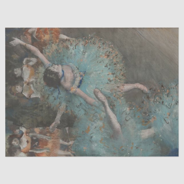 Ballerina Dancer by Degas Craft Decoupage Wrapping Tissue Paper (Front)