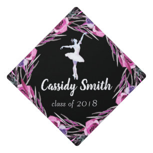 Ballerina Dancer Graduate Graduation Cap Topper
