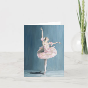 Ballerina Dancer Original Art Note Card