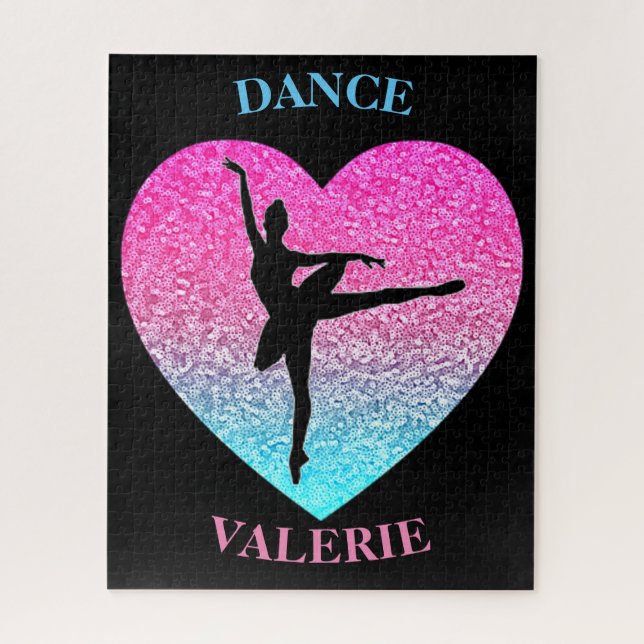 Ballerina Dancer Personalized  Jigsaw Puzzle (Vertical)
