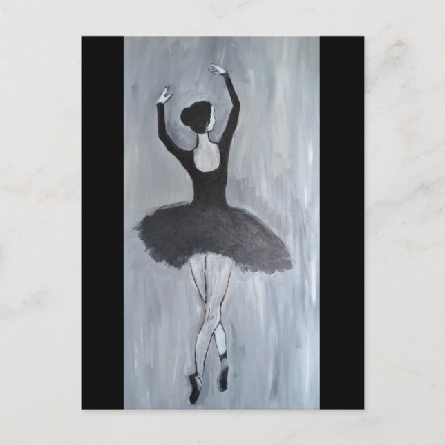 BALLERINA DANCER POSTCARD (Front)