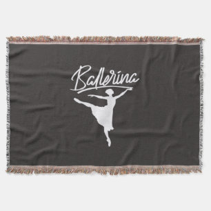 Ballerina Dancer Throw Blanket