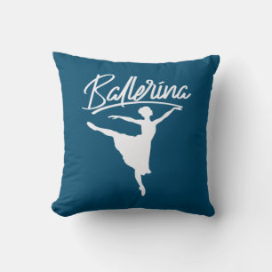 Ballerina Dancer Throw Pillow