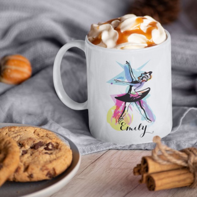 Ballerina Dancer Watercolor  Coffee Mug (Creator Uploaded)
