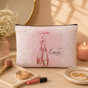 Ballerina Dancer Watercolor Theme Accessory Pouch