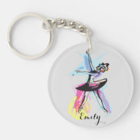 Ballerina Dancer Watercolor  Theme Customized