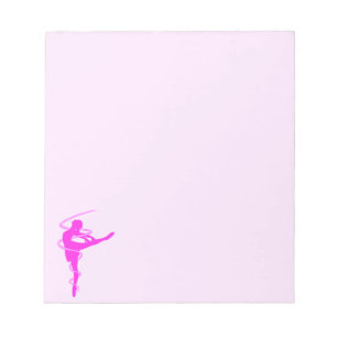 Ballerina dancer with glow effect notepad