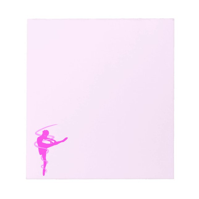 Ballerina dancer with glow effect notepad (Front)
