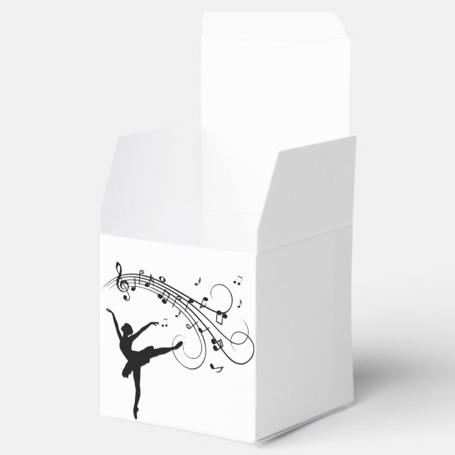 Ballerina Dancing and the Music Follows Favor Box (Opened)
