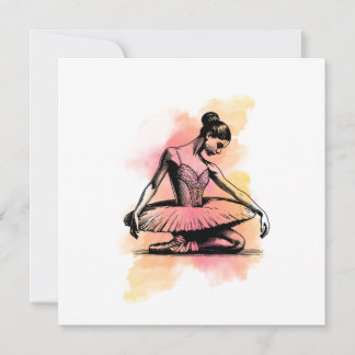 Ballerina Dancing in Color