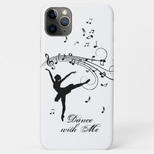 Ballerina Dancing with Music Notes iPhone 11 Pro Max Case