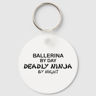 Ballerina Deadly Ninja by Night Keychain
