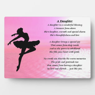 Ballerina Design - Plaque poème fille
