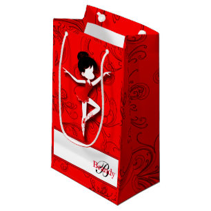 Ballerina Doll   Ballet   Red   Personalize Small Gift Bag