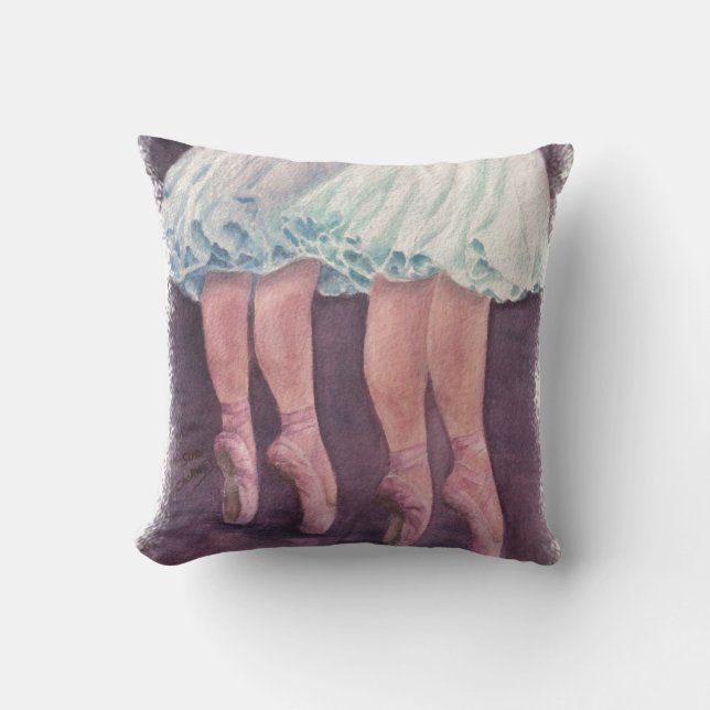 BALLERINA DUET THROW PILLOW (Front)