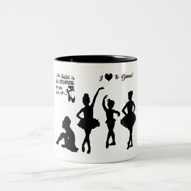 Ballerina est une tasse à café aux deux tonalités. (Centre)