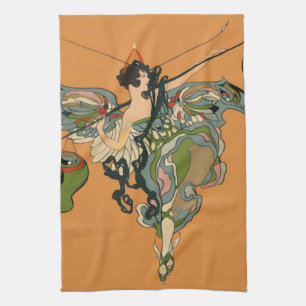 Ballerina Faerie With Lanterns Kitchen Towel