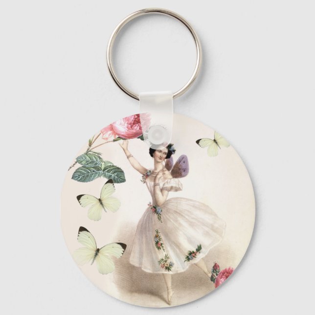 Ballerina Fairy Keychain (Front)