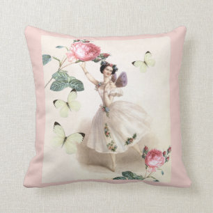 Ballerina Fairy Throw Pillow