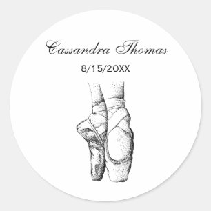 Ballerina Feet on Pointe #1 Classic Round Sticker