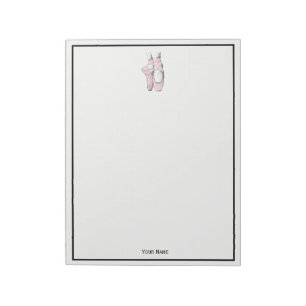Ballerina Feet on Pointe #1 Lt Pink Notepad